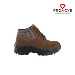 Botina Nobuck Ecosafety Taupe
