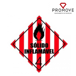 Adesivo Sólido inflamável 4